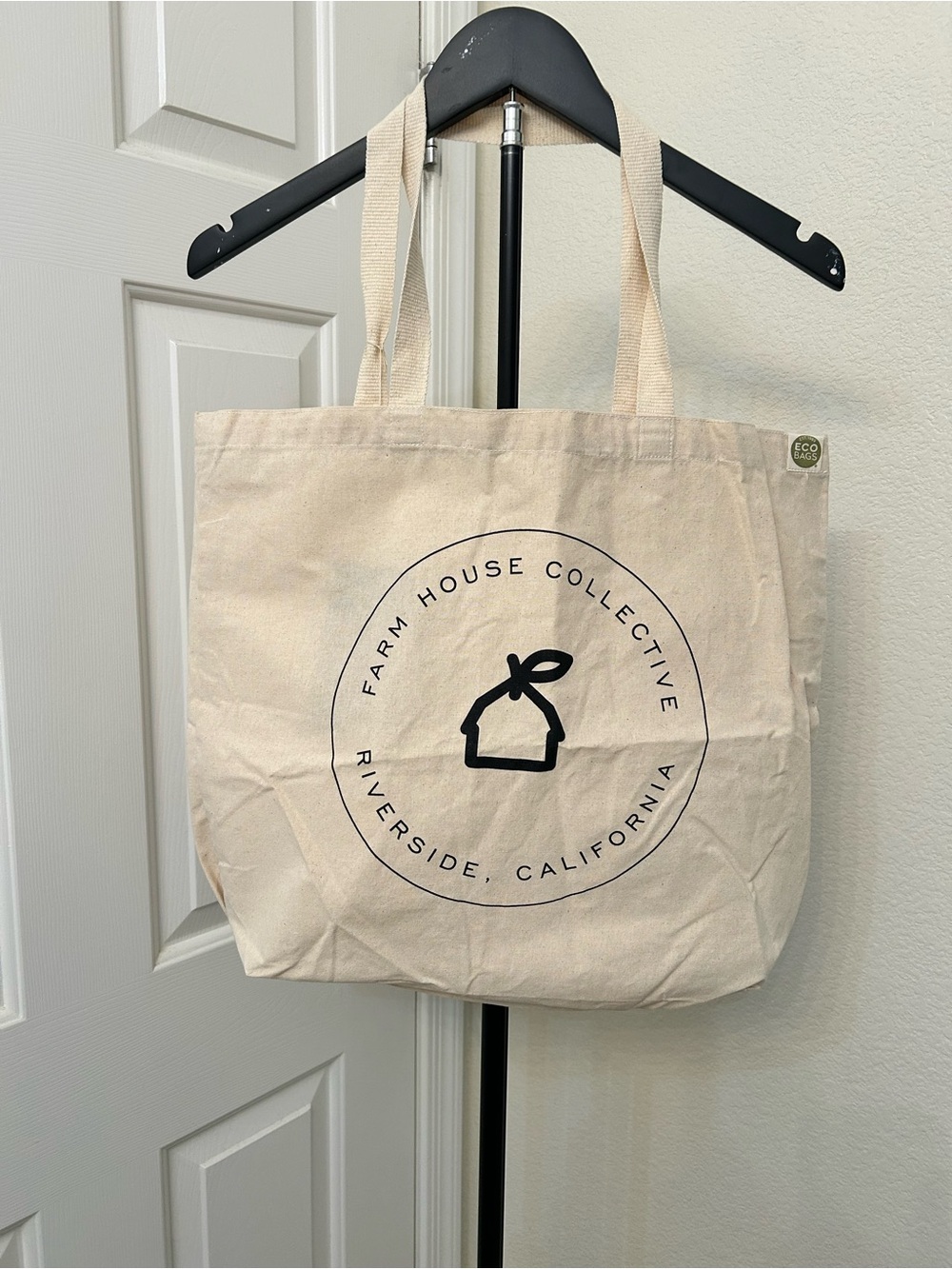 NWT Farm House Collective ECO Friendly Canvas Tote Bag - Natural